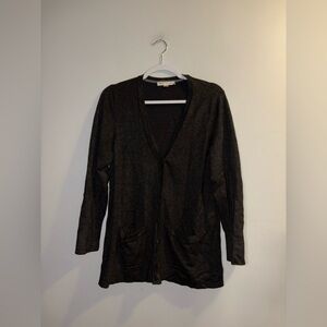 Cleo | Charcoal Button Up Cardigan